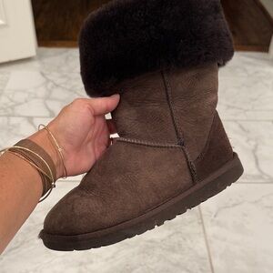 Women's Ugg Brown Shearling Boots